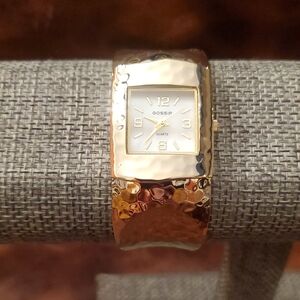 Gossip Two-Tone Hammered Watch